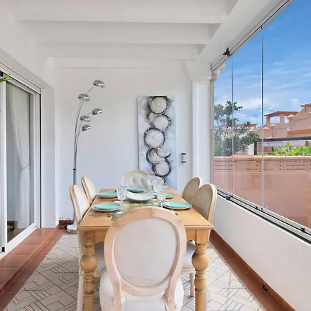 Townhouse With Ocean Views, Bbq, Elevator, Padel And Pool - Costa Galera Park 25 * 埃斯特波纳